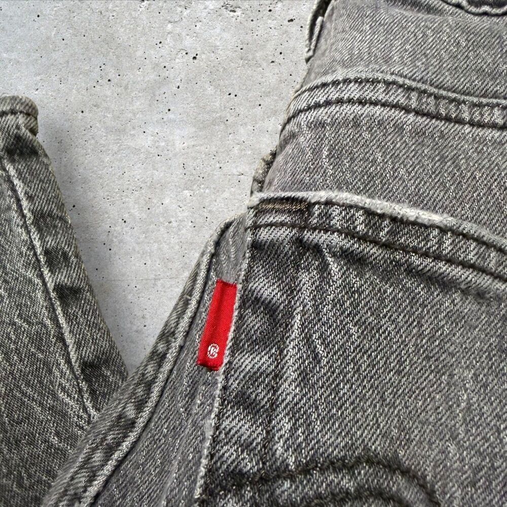 Levi’s 501 Original Fit Women's Jeans Gray Ribcage Straight Button Fly Size 30 - Picture 5 of 13